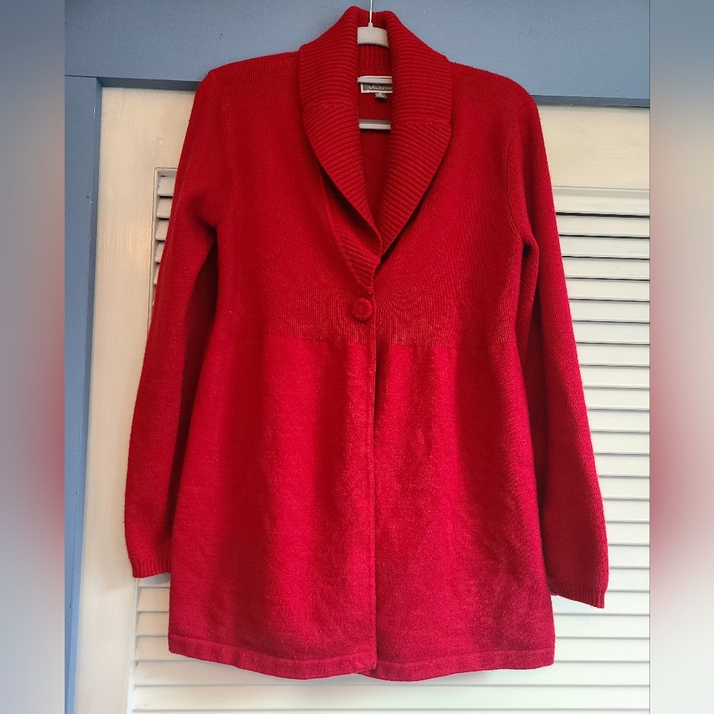 JM Collection one button cardigan sweater | Size Medium